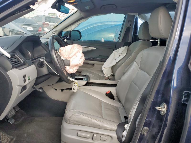 5FNYF5H52LB004930 - 2020 HONDA PILOT EXL BLUE photo 7