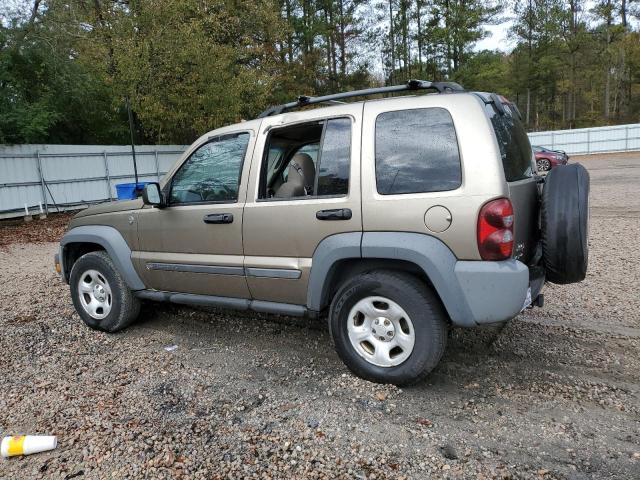 1J4GL48K85W571723 - 2005 JEEP LIBERTY SPORT TAN photo 2