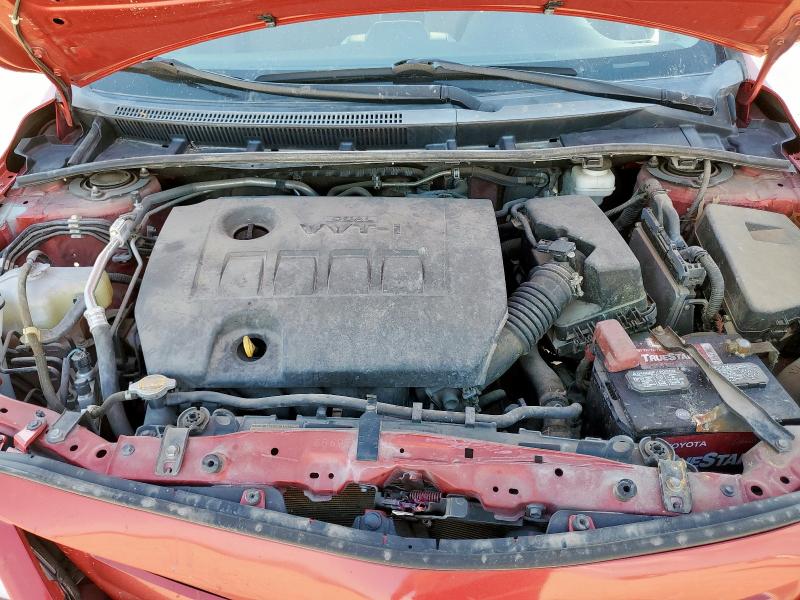 5YFBU4EE2CP039580 - 2012 TOYOTA COROLLA BASE RED photo 11