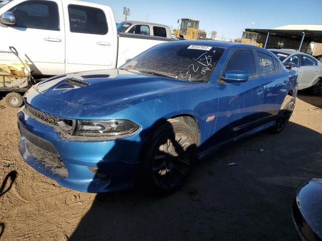 2C3CDXGJ6MH584869 - 2021 DODGE CHARGER SCAT PACK BLUE photo 1