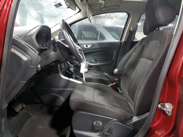 MAJ3S2GE7KC277451 - 2019 FORD ECOSPORT SE Czerwony zdjęcie 7