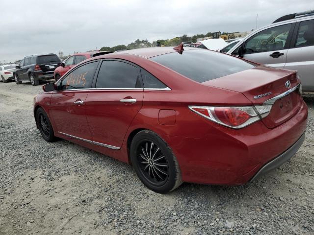 KMHEC4A41CA036067 - 2012 HYUNDAI SONATA HYBRID RED photo 2