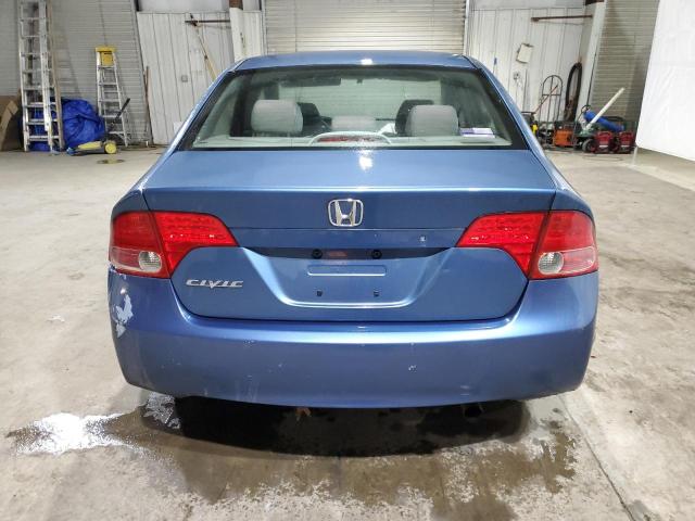 1HGFA16548L079619 - 2008 HONDA CIVIC LX BLUE photo 6