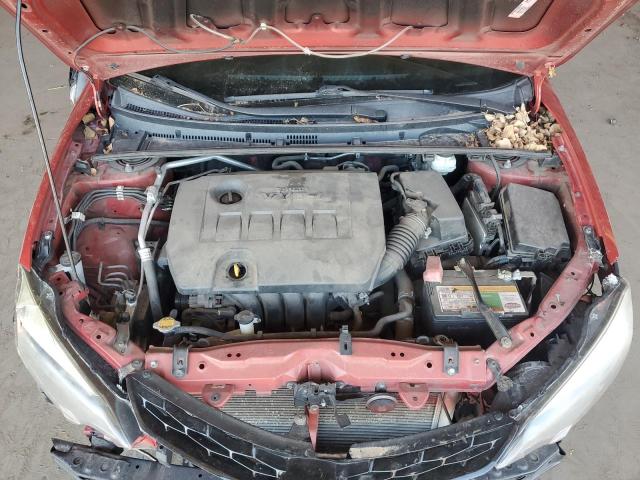 2T1BURHEXEC206134 - 2014 TOYOTA COROLLA L RED photo 11