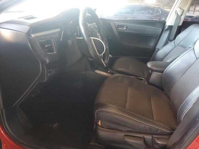 2T1BURHEXEC206134 - 2014 TOYOTA COROLLA L RED photo 7