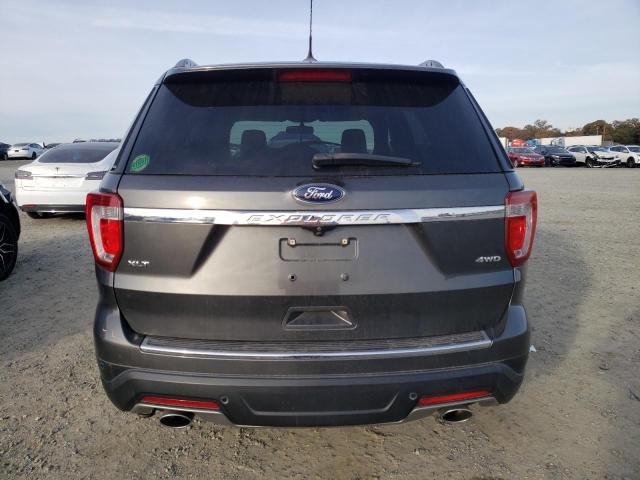 1FM5K8D87JGC74122 - 2018 FORD EXPLORER XLT GRAY photo 6