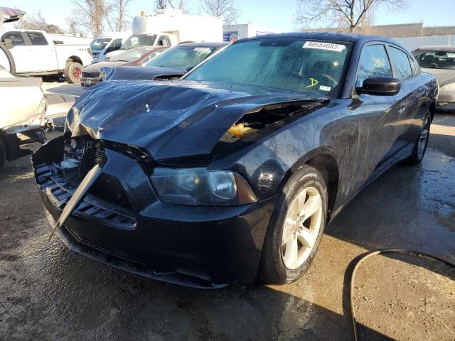 2B3CL3CG8BH530490 - 2011 DODGE CHARGER BLACK photo 1