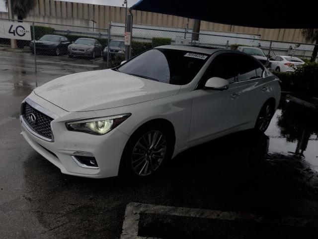 JN1EV7BR5NM341120 - 2022 INFINITI Q50 LUXE WHITE photo 1