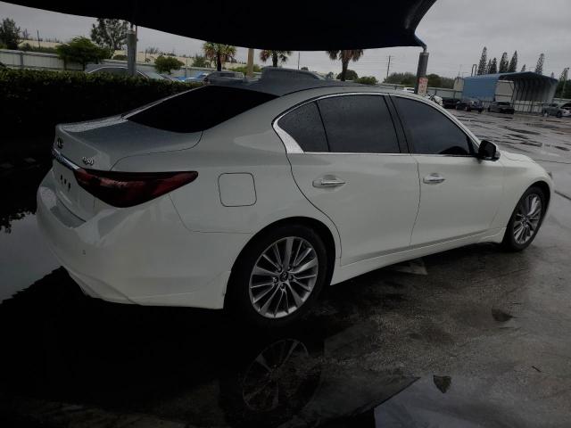 JN1EV7BR5NM341120 - 2022 INFINITI Q50 LUXE WHITE photo 3