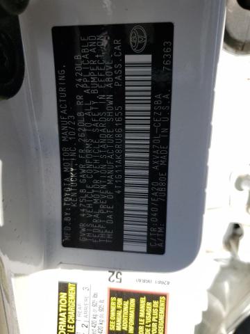 4T1G11AK8RU861655 - 2024 TOYOTA CAMRY SE NIGHT SHADE WHITE photo 12