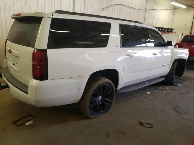 1GNSKHKC1LR255806 - 2020 CHEVROLET SUBURBAN K1500 LT WHITE photo 3