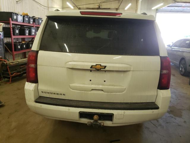 1GNSKHKC1LR255806 - 2020 CHEVROLET SUBURBAN K1500 LT WHITE photo 6