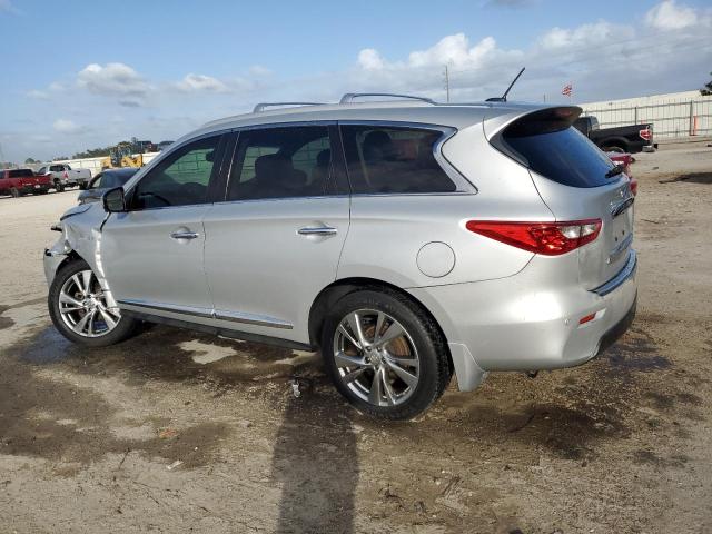 5N1AL0MM9EC511863 - 2014 INFINITI QX60 SILVER photo 2