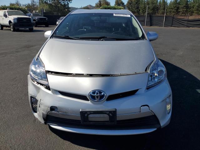 JTDKN3DP0F3066056 - 2015 TOYOTA PRIUS PLUG SILVER photo 5