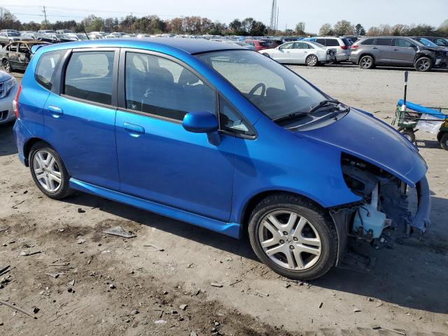 JHMGD38687S049277 - 2007 HONDA FIT S 蓝色 照片 4