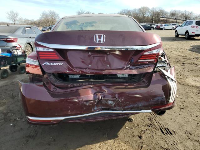 1HGCR2F38HA178942 - 2017 HONDA ACCORD LX BURGUNDY photo 6