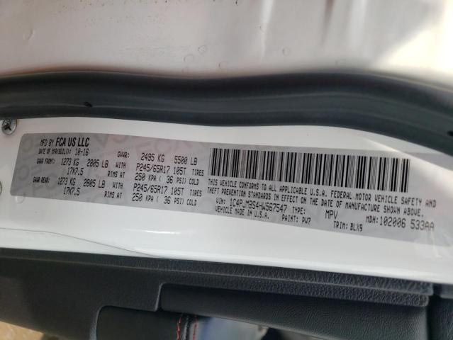 1C4PJMBS4HW567547 - 2017 JEEP CHEROKEE TRAILHAWK 白色 照片 14