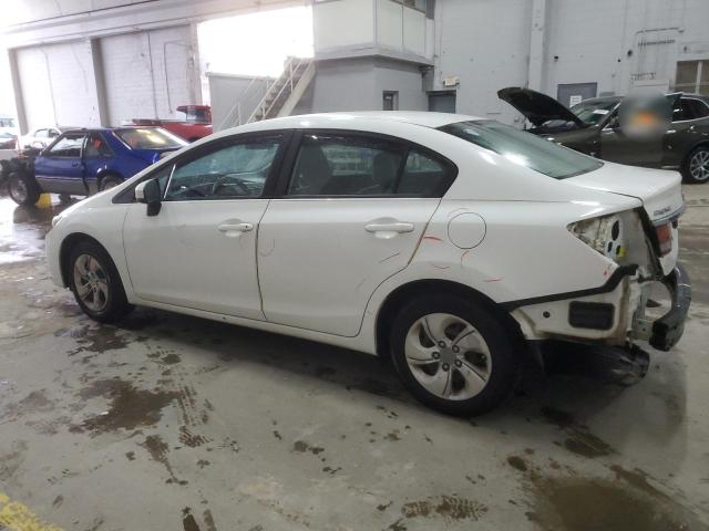 2HGFB2F55EH510951 - 2014 HONDA CIVIC LX WHITE photo 2