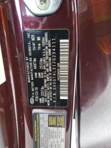 5XXGT4L31JG254111 - 2018 KIA OPTIMA LX 栗色 照片 12