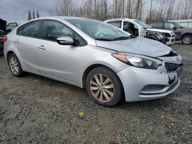 KNAFX4A63E5223947 - 2014 KIA FORTE LX SILVER photo 4