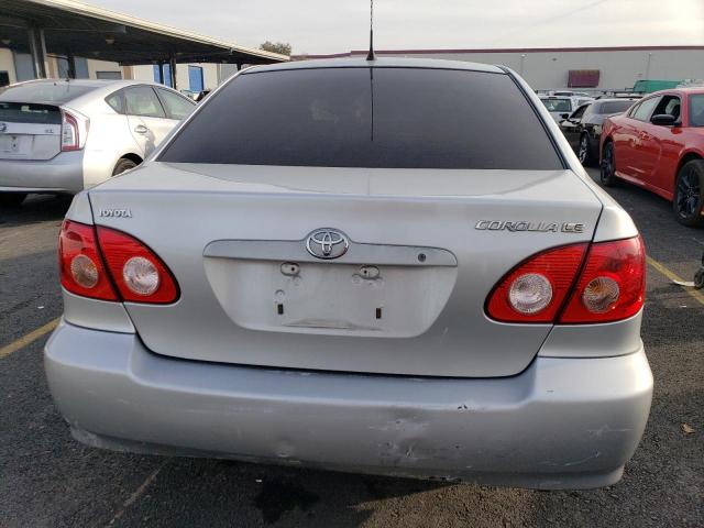 JTDBR32E160088011 - 2006 TOYOTA COROLLA CE SILVER photo 6