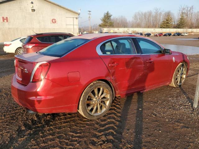 1LNHL9FT4AG614442 - 2010 LINCOLN MKS BURGUNDY photo 3