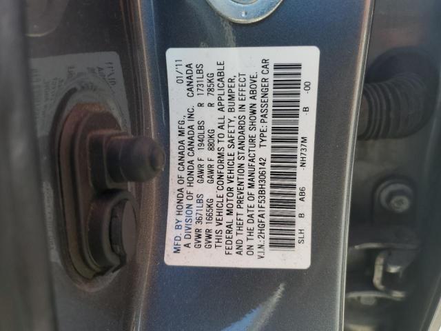 2HGFA1F53BH306142 - 2011 HONDA CIVIC LX GRAY photo 13