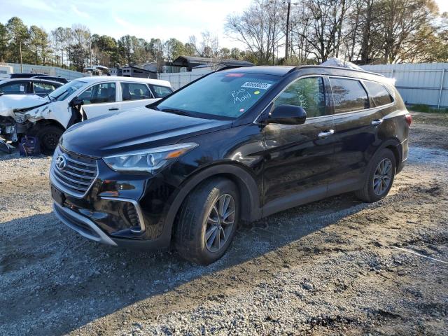 KM8SM4HF4HU201414 - 2017 HYUNDAI SANTA FE SE BLACK photo 1