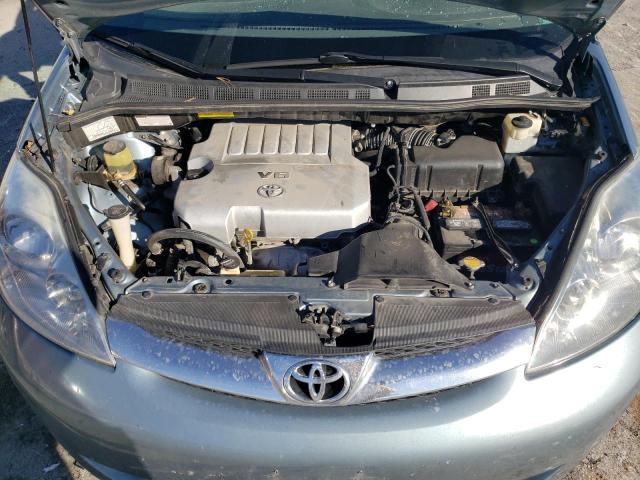 5TDZK22C78S120262 - 2008 TOYOTA SIENNA XLE BLUE photo 12