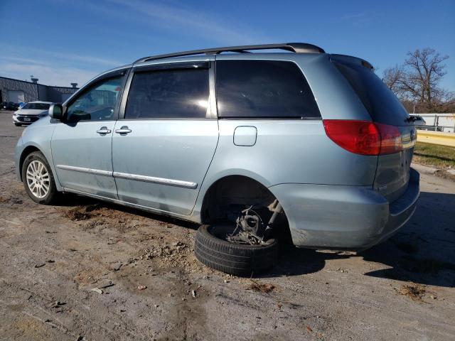 5TDZK22C78S120262 - 2008 TOYOTA SIENNA XLE BLUE photo 2