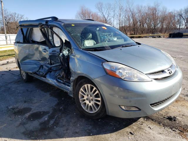 5TDZK22C78S120262 - 2008 TOYOTA SIENNA XLE BLUE photo 4