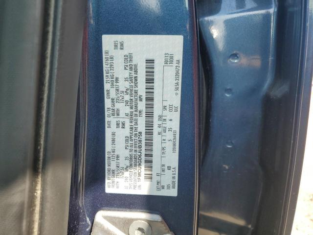 1FMCU9GD6JUB38758 - 2018 FORD ESCAPE SE ნაცრისფერი ფოტო 13