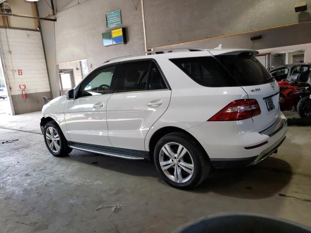4JGDA5HB9EA304166 - 2014 MERCEDES-BENZ ML 350 4MATIC WHITE photo 2