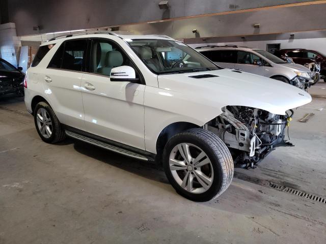 4JGDA5HB9EA304166 - 2014 MERCEDES-BENZ ML 350 4MATIC WHITE photo 4