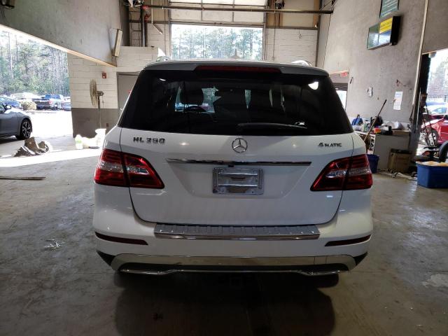 4JGDA5HB9EA304166 - 2014 MERCEDES-BENZ ML 350 4MATIC WHITE photo 6