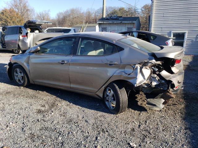 5NPDH4AE2EH523199 - 2014 HYUNDAI ELANTRA SE TAN photo 2