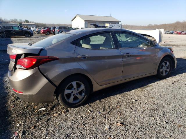 5NPDH4AE2EH523199 - 2014 HYUNDAI ELANTRA SE TAN photo 3