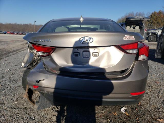 5NPDH4AE2EH523199 - 2014 HYUNDAI ELANTRA SE TAN photo 6