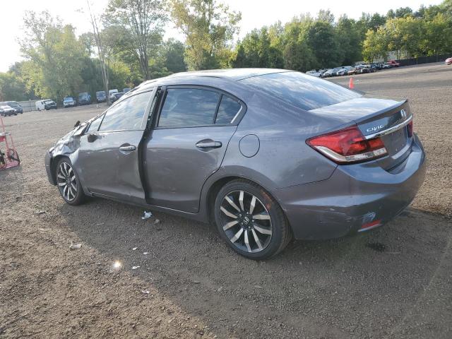 2HGFB2F92EH509985 - 2014 HONDA CIVIC EXL GRAY photo 2