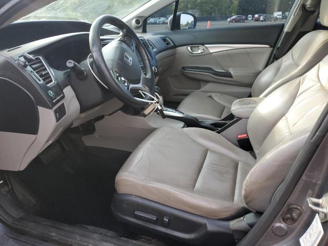 2HGFB2F92EH509985 - 2014 HONDA CIVIC EXL GRAY photo 7