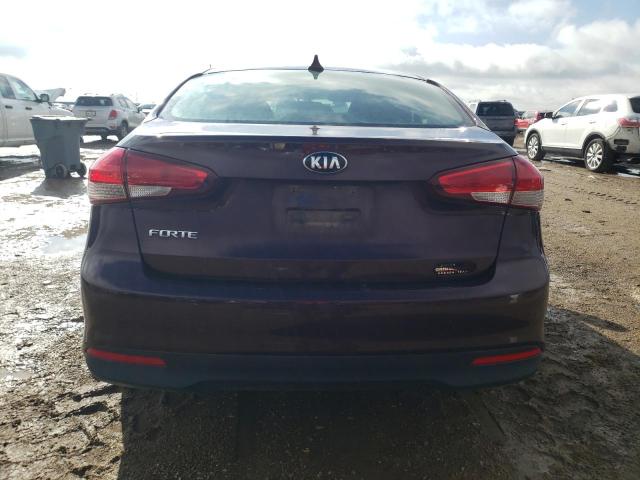 3KPFK4A78JE186533 - 2018 KIA FORTE LX BURGUNDY photo 6