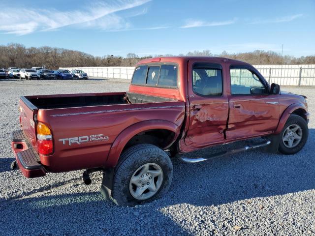 5TEGN92N13Z225058 - 2003 TOYOTA TACOMA DOUBLE CAB PRERUNNER RED photo 3