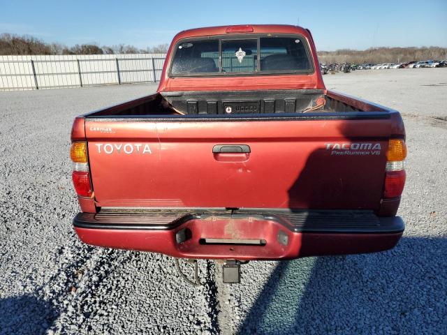 5TEGN92N13Z225058 - 2003 TOYOTA TACOMA DOUBLE CAB PRERUNNER RED photo 6