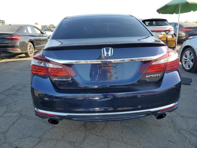 1HGCR2F56HA114867 - 2017 HONDA ACCORD SPORT BLUE photo 6