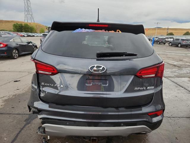 5XYZTDLB2JG553134 - 2018 HYUNDAI SANTA FE S GRAY photo 6