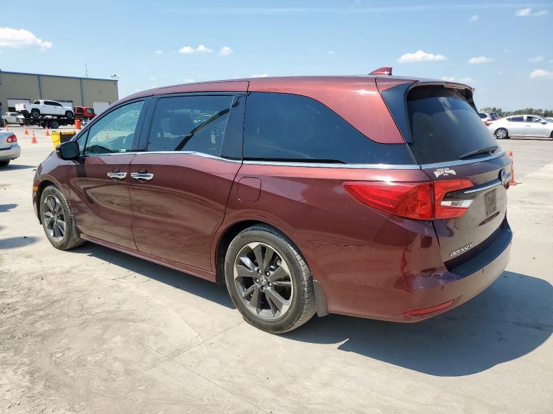 5FNRL6H95MB016304 - 2021 HONDA ODYSSEY ELITE 勃艮第红 照片 2