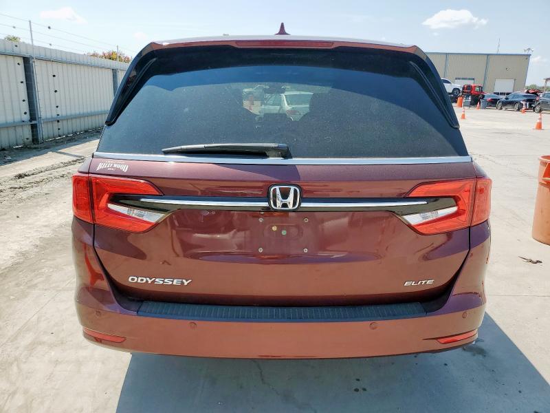 5FNRL6H95MB016304 - 2021 HONDA ODYSSEY ELITE 勃艮第红 照片 6