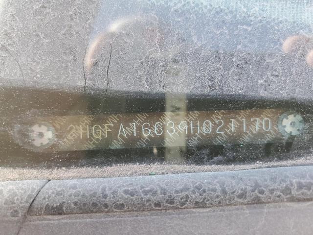 2HGFA16639H021170 - 2009 HONDA CIVIC LX-S 灰色 照片 12