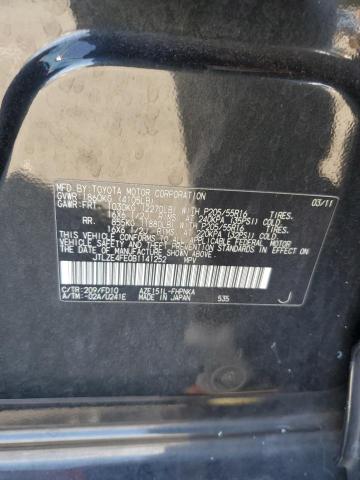 JTLZE4FE0B1141252 - 2011 TOYOTA SCION XB BLACK photo 12