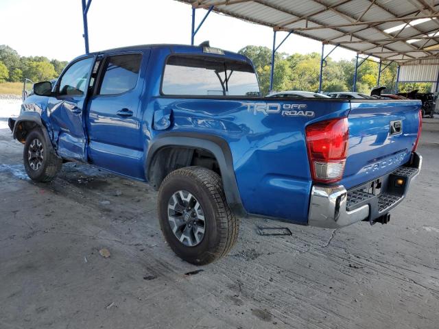 3TMAZ5CN5JM059297 - 2018 TOYOTA TACOMA DOUBLE CAB BLUE photo 2